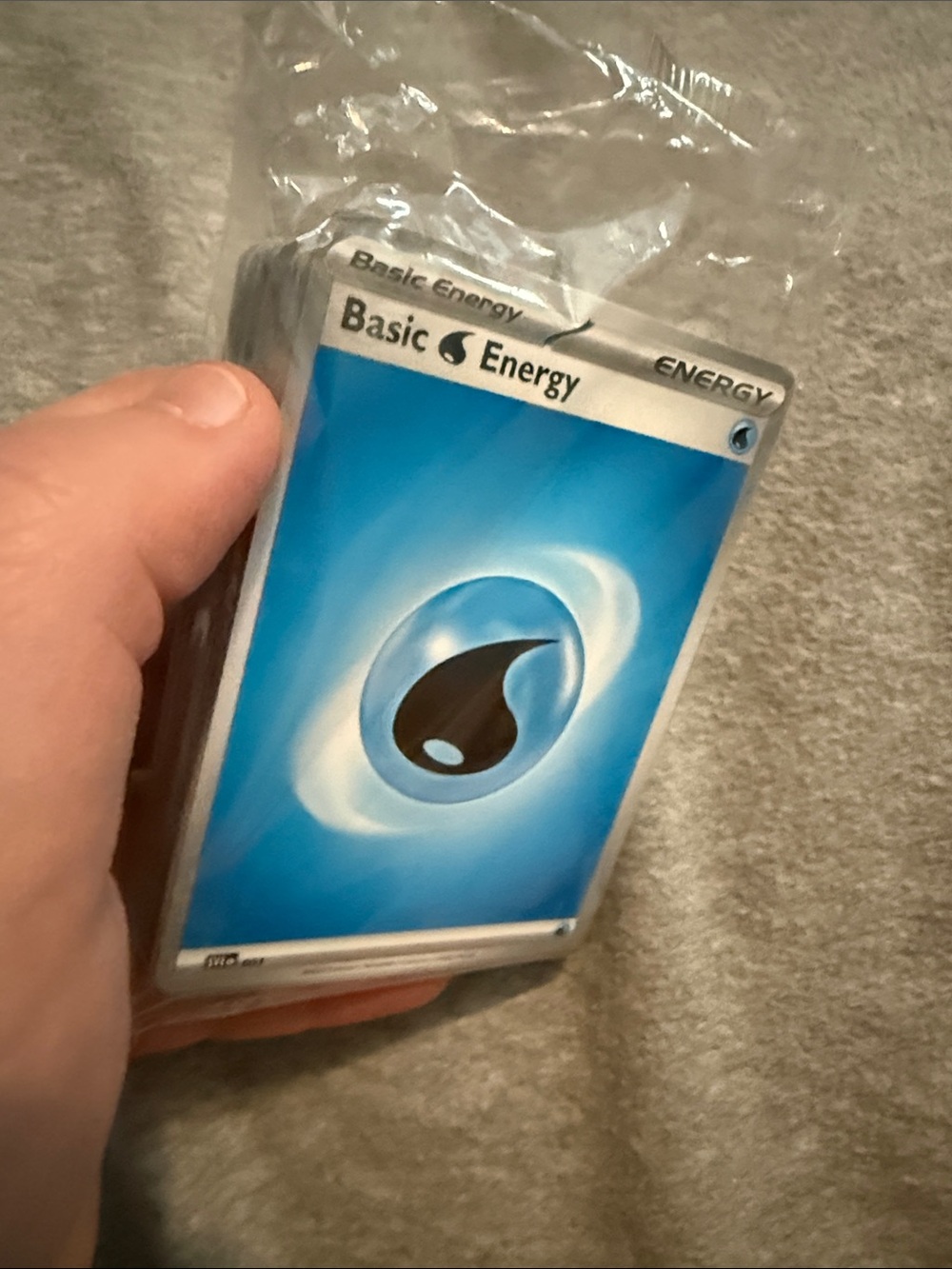 Unopened pack of Pokemon energy trading cards game